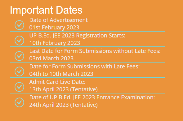 UP B.ed JEE Application Form 2023- bujhansi.ac.in Apply Online
